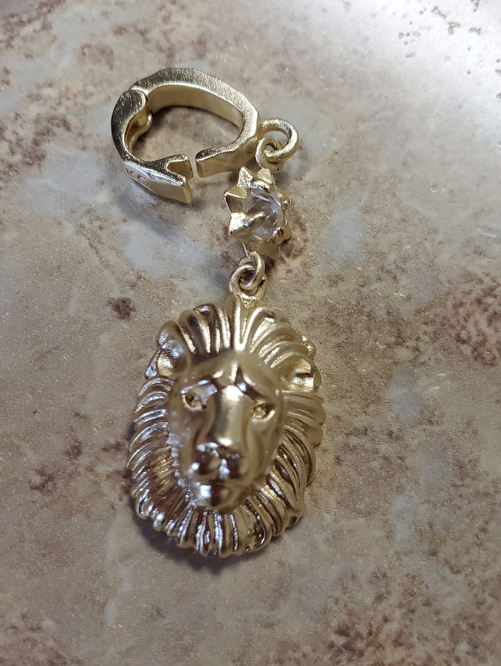 Kendra Scott Gold Lion Head Charm Pendant Dangle